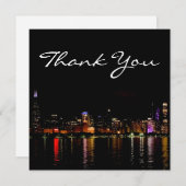 シカゴスカイラインアットナイトサンキューカード サンキューカード (正面/裏面)
