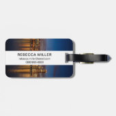 シカゴスカイラインアットナイト ラゲッジタグ (裏面横)