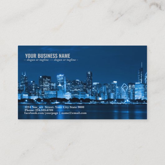 シカゴスカイラインアットナイト 名刺 (裏面)