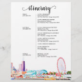 シカゴスカイラインウィークエンドウェルカム旅程 (裏面)