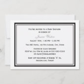 シカゴスカイラインエッチフレーム#2Hベビーシャワーストーク2 招待状 (裏面)