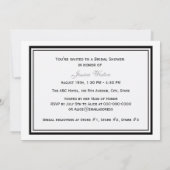 シカゴスカイラインエッチングフレーム#2 Hブライダルシャワー 招待状 (裏面)