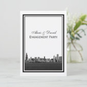 シカゴスカイラインエッチングフレームV婚約 招待状 (スタンド正面)