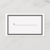 シカゴスカイラインエッチング座席表 プレイスカード (裏面)