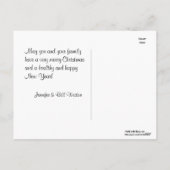 シカゴスカイラインエッチングBWクリスマスホリデー2 シーズンポストカード (裏面)