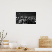 シカゴスカイラインオンキャンバス ポスター (キッチン)