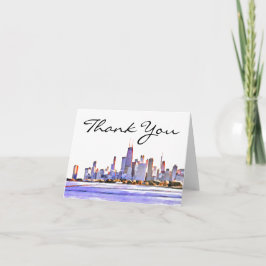 シカゴスカイラインサンキューカード サンキューカード