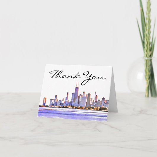 シカゴスカイラインサンキューカード サンキューカード (正面)