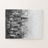 シカゴスカイラインスケッチ ジグソーパズル (横)