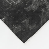 シカゴスカイラインスケッチ フリースブランケット (角)