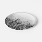 シカゴスカイラインスケッチ ペーパープレート (アングル)