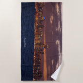 シカゴスカイラインビーチタオル ビーチタオル (正面)