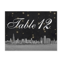 シカゴスカイラインブラック金ゴールドスターテーブル番号