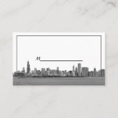 シカゴスカイラインブラック金ゴールドスター座席表 プレイスカード (裏面)