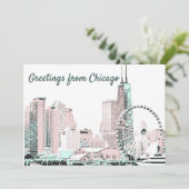シカゴスカイラインホリデースタイリッシュハガキ シーズンカード (スタンド正面)