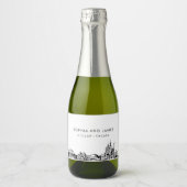 シカゴスカイラインミニ スパークリングワインラベル (正面)