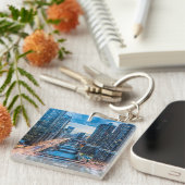 シカゴスカイラインリバーシティ キーホルダー (正面右)