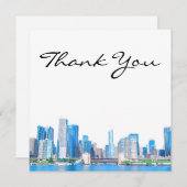 シカゴスカイラインリバービューサンキューカード サンキューカード (正面/裏面)