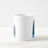 シカゴスカイラインヴィンテージトラベル コーヒーマグカップ (中央)