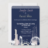 シカゴスカイライン海軍ブルーエレガントレース 招待状 (正面)