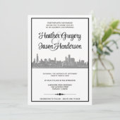 シカゴスカイライン結婚式招待状 招待状 (スタンド正面)