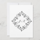 シカゴスカイライン結婚式招待状 招待状 (裏面)