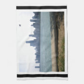 シカゴスカイライン縁ど キッチンタオル (縦)