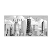 シカゴスカイライン自己インキングゴム印 セルフインキングスタンプ (デザイン)