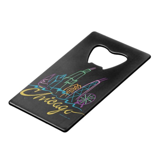 シカゴスカイライン クレジットカード栓抜き (裏面アングル)