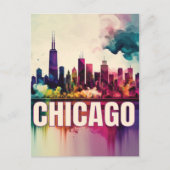 シカゴスカイライン シーズンポストカード (正面)