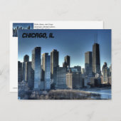 シカゴスカイライン ポストカード (正面/裏面)