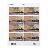 シカゴスカイライン ラベル (フルシート)