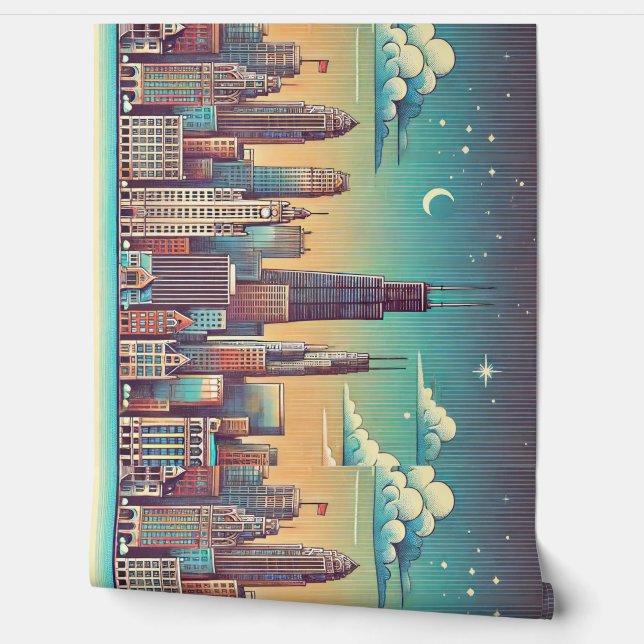 シカゴスカイライン 壁紙 (ほどく)