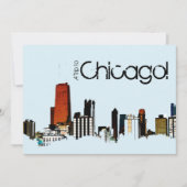 シカゴスカイライン 招待状 (正面)