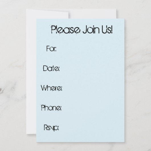 シカゴスカイライン 招待状 (裏面)