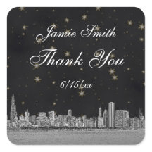 シカゴスカイライン#2ブラック金ゴールドスターサンキュー