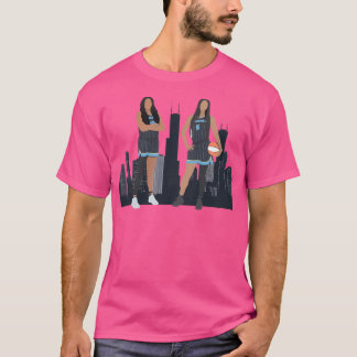 シカゴスカイ超高層ビルカミラカルドーソアンドエンジェル Tシャツ