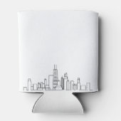 シカゴスタイルのスカイライン |の結婚クーラーボックス 缶クーラー (裏面)