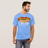 シカゴスタイルホットドッグギフトホットドッグプレミアム Tシャツ (正面フル)
