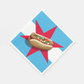 シカゴスタイルホットドッグパーティー時間 スタンダードランチョンナプキン (角)