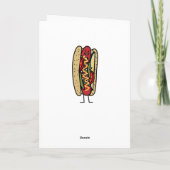 シカゴスタイルホットドッグホットレッドポピーパンマスタード サンキューカード (裏面)
