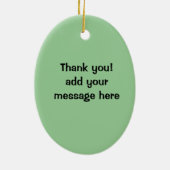 シカゴスタイルホットドッグホットレッドポピーパンマスタード セラミックオーナメント (裏面)