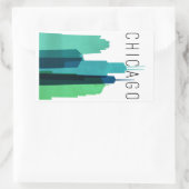 シカゴステッカー 長方形シール (バッグ)