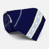 シカゴストライプ国旗 ネクタイ (ロール)