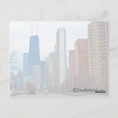 シカゴズミシガンアベニュー ポストカード (裏面)