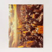 シカゴタウンミシガン。クリスマスの挨拶 ジグソーパズル (縦)