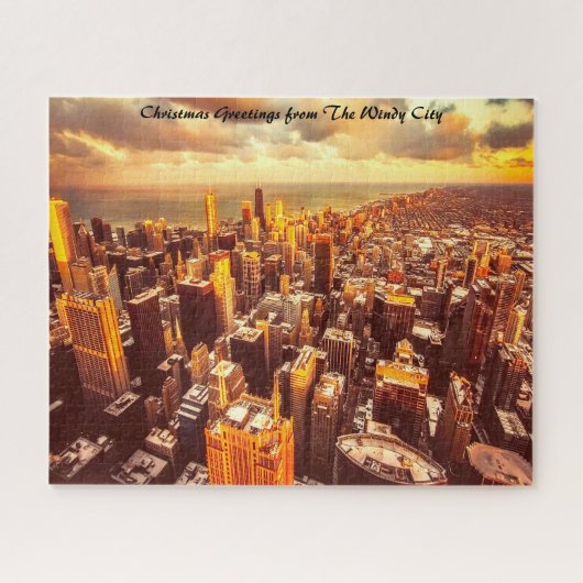 シカゴタウンミシガン。 ジグソーパズル (横)