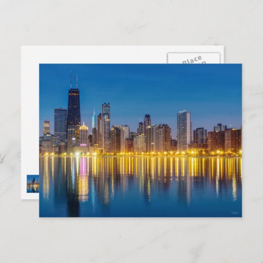 シカゴドーンシティスケープ葉書 ポストカード (正面/裏面)