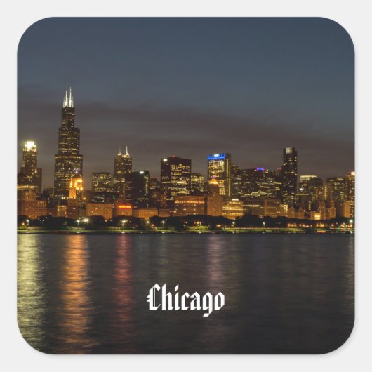 シカゴナイトシティスケープ スクエアシール (正面)