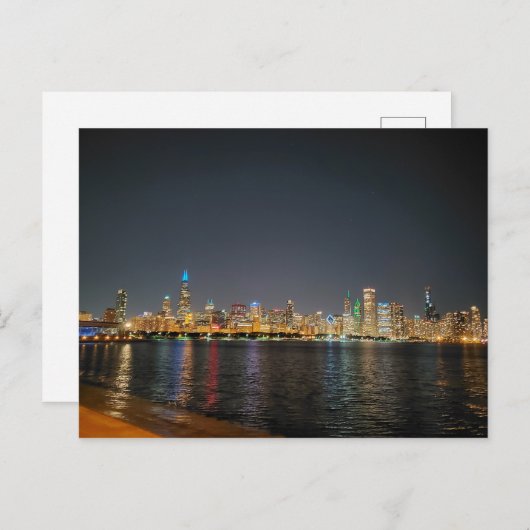 シカゴナイト・スカイラインのはがき ポストカード (正面/裏面)